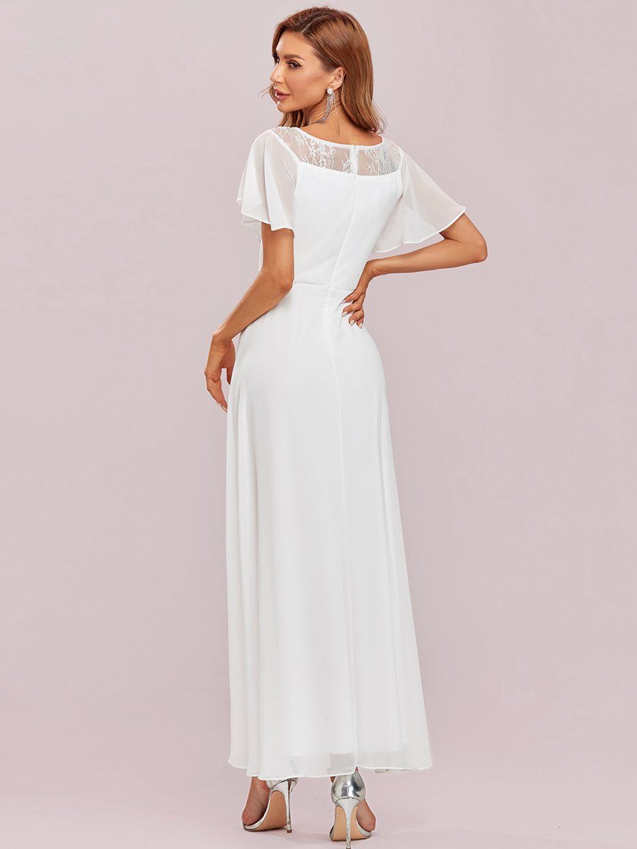 Color=Cream | Women'S Casual Boat Neck A-Line Midi Dress Wholesale-Cream 9