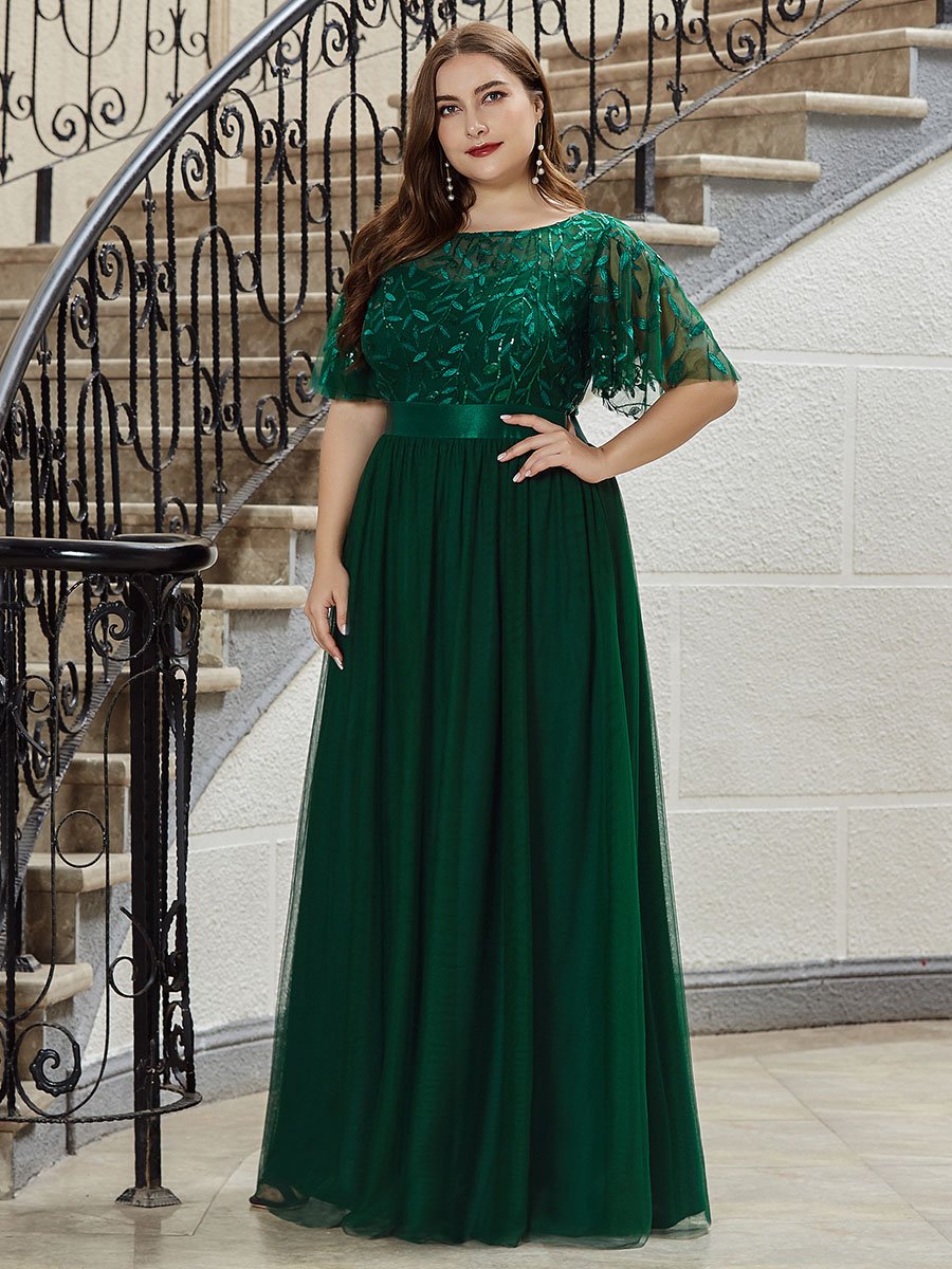 PLUS SIZE SEQUIN DRESSES