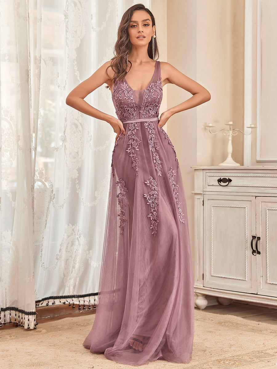 Color=Orchid | Women's Fashion Sleeveless Wholesale Plus Size Party Dresses-Orchid 3