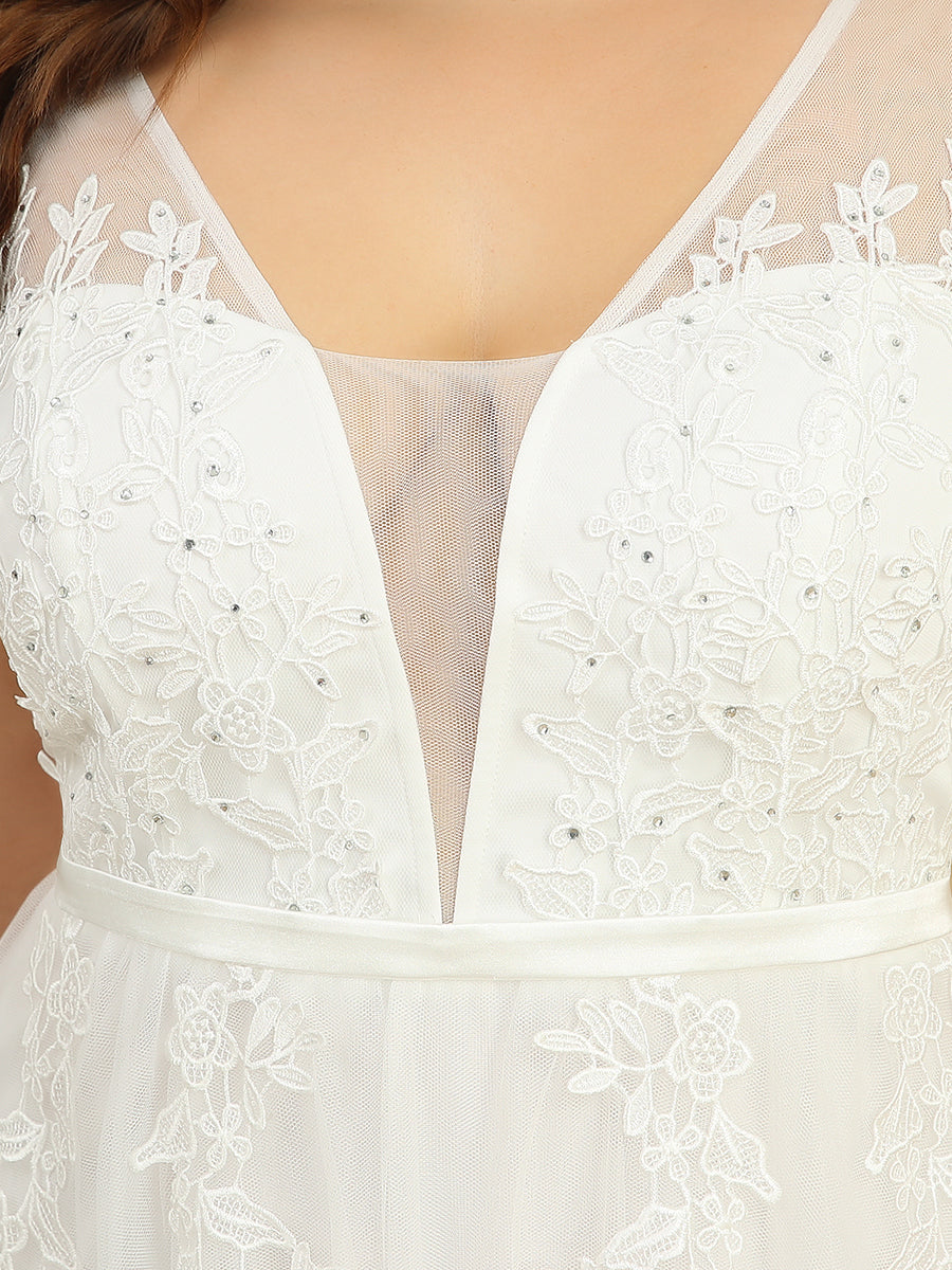 Color=White | Women's Fashion Sleeveless Wholesale Plus Size Party Dresses-White 5