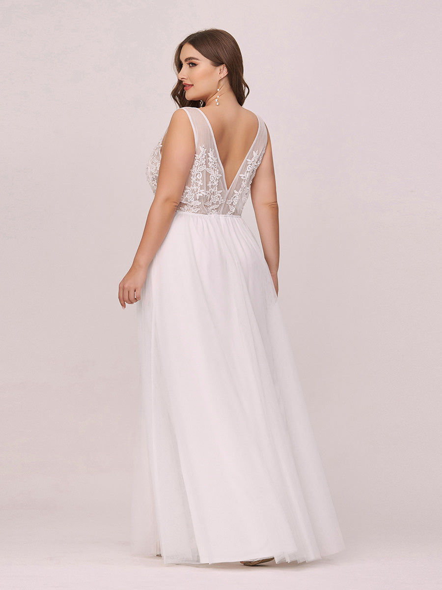 Color=White | Women'S Fashion V Neck Sleeveless Long Evening Party Dresses-White 5