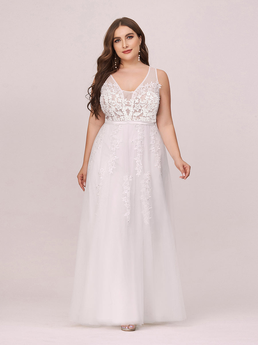 Color=White | Women'S Fashion V Neck Sleeveless Long Evening Party Dresses-White 4