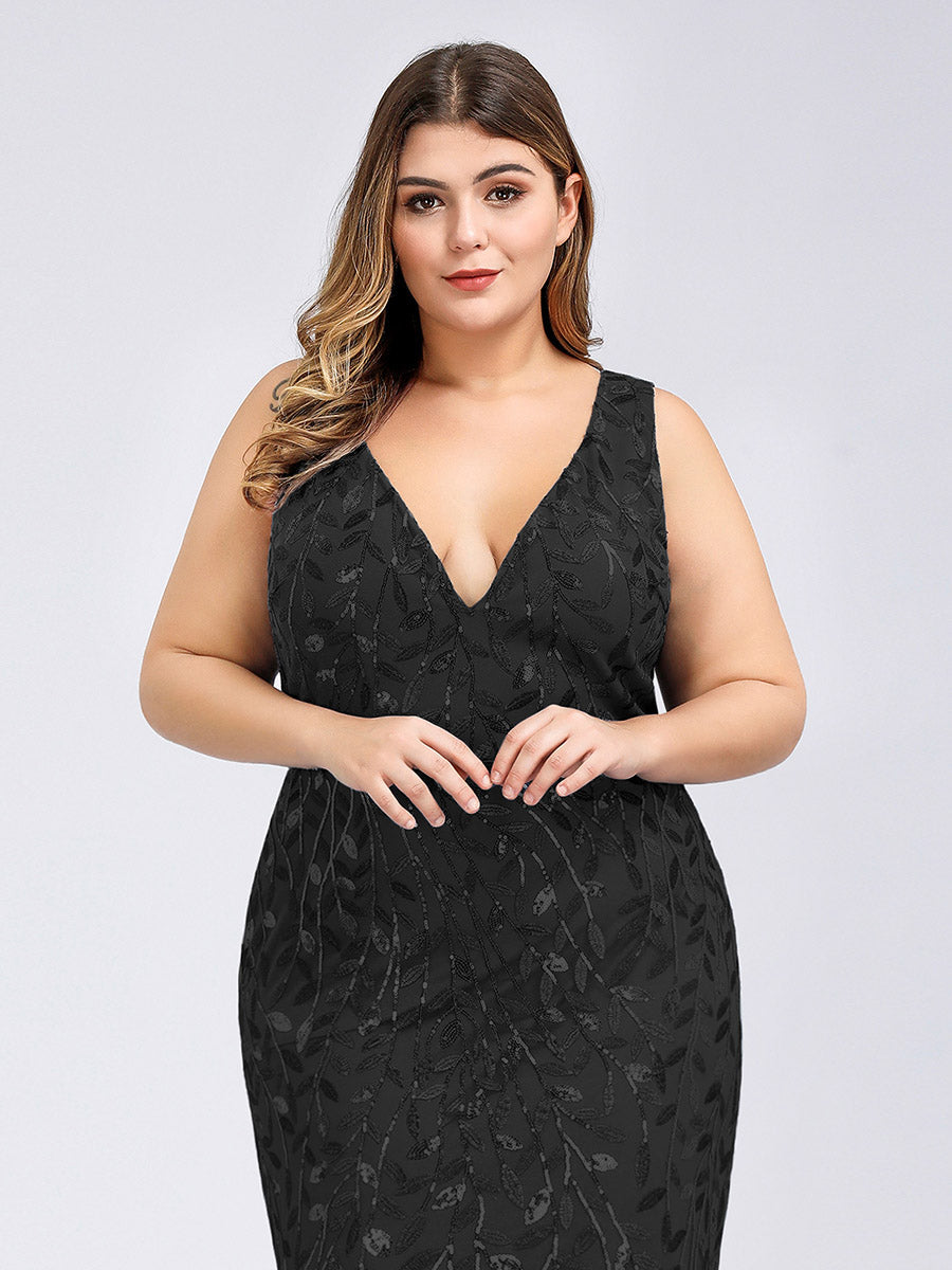Color=Black | plus-size-sequin-fishtail-wholesaleevening-dresses-for-women-epp7886-Black 5