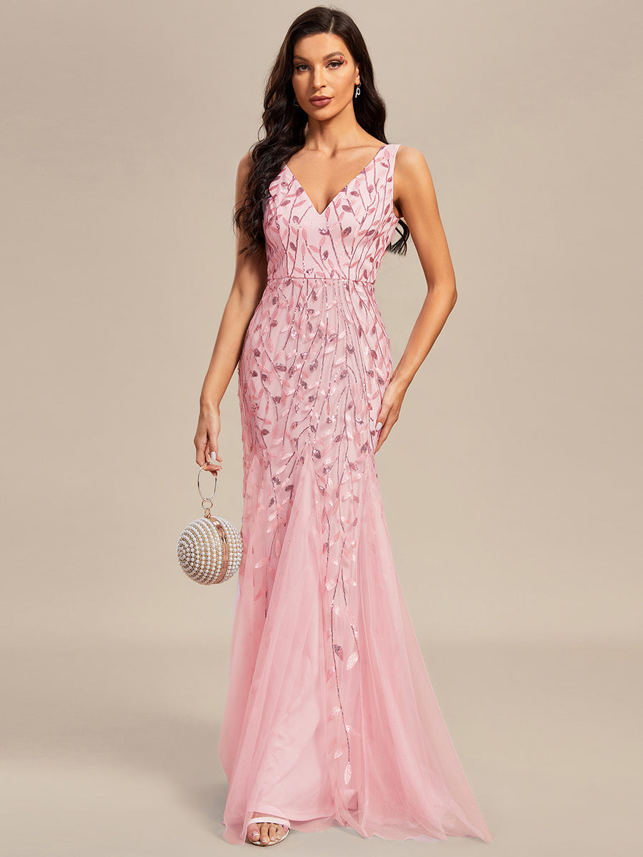 Custom Size Classic Fishtail Sequin Wholesale Evening Dresses for Women