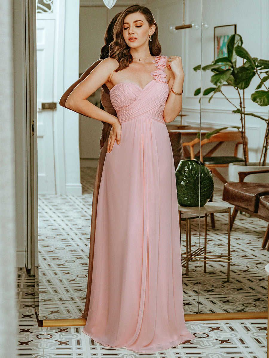 Empire Waist Wholesale Bridesmaid Dresses With Pleated Decoration Empire Waist Wholesale Bridesmaid Dresses With Pleated Decoration