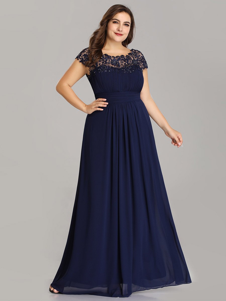 Wholesale Evening Dresses for Women Plus Size Lace Sleeve