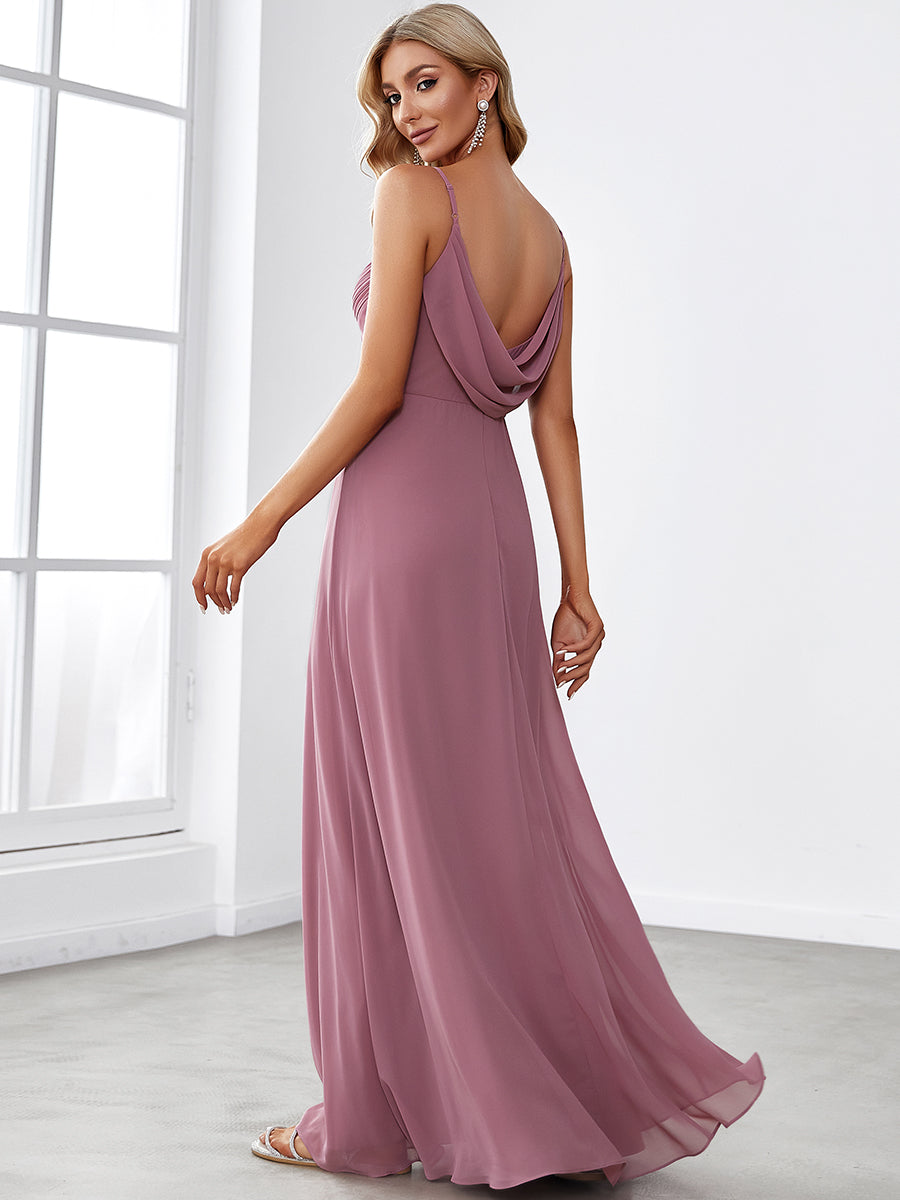 Color=Orchid | Sleeveless Wholesale Evening Dresses with an A Line Silhouette-Orchid 2