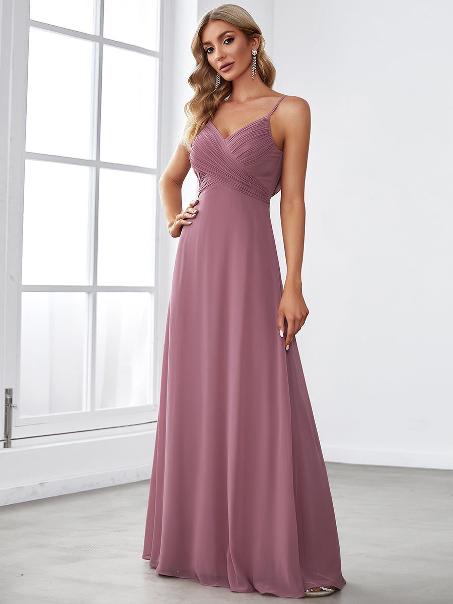 Color=Orchid | Sleeveless Wholesale Evening Dresses with an A Line Silhouette-Orchid 1