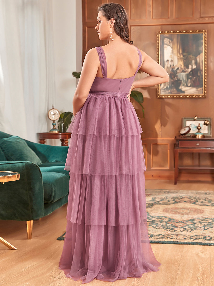 Color=Orchid | Sleeveless Layered Dress for Pregnant Women-Orchid 5