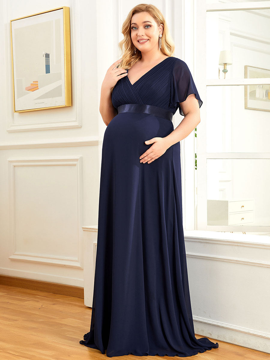 Aria Maternity Dress Midnight Blue - Maternity Wedding Dresses