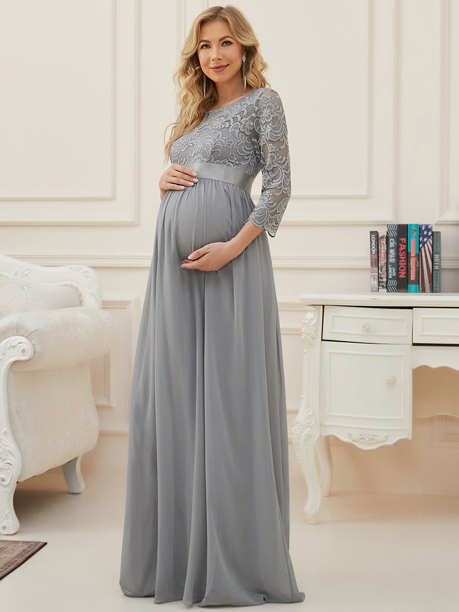 Elegant and Cute Round Neck Wholesale Maternity Dress