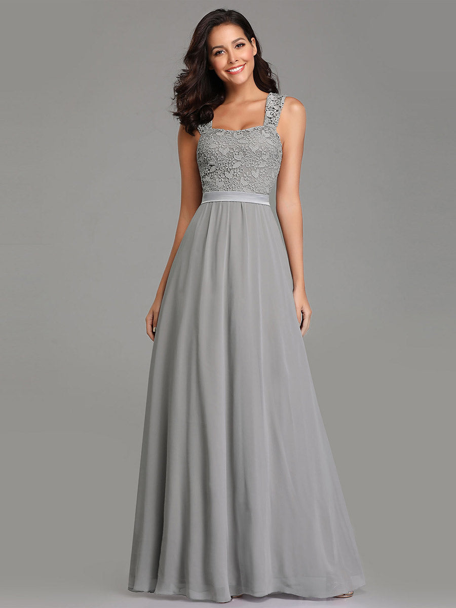 Color=Grey | elegant-a-line-chiffon-wholesale-bridesmaid-dress-with-lace-bodice-ez07704-Grey 4