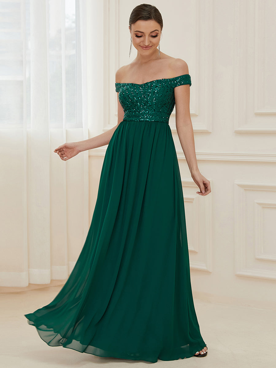 Color=Dark Green | Adorable Sweetheart Neckline A-line Wholesale Evening Dresses-Dark Green 1