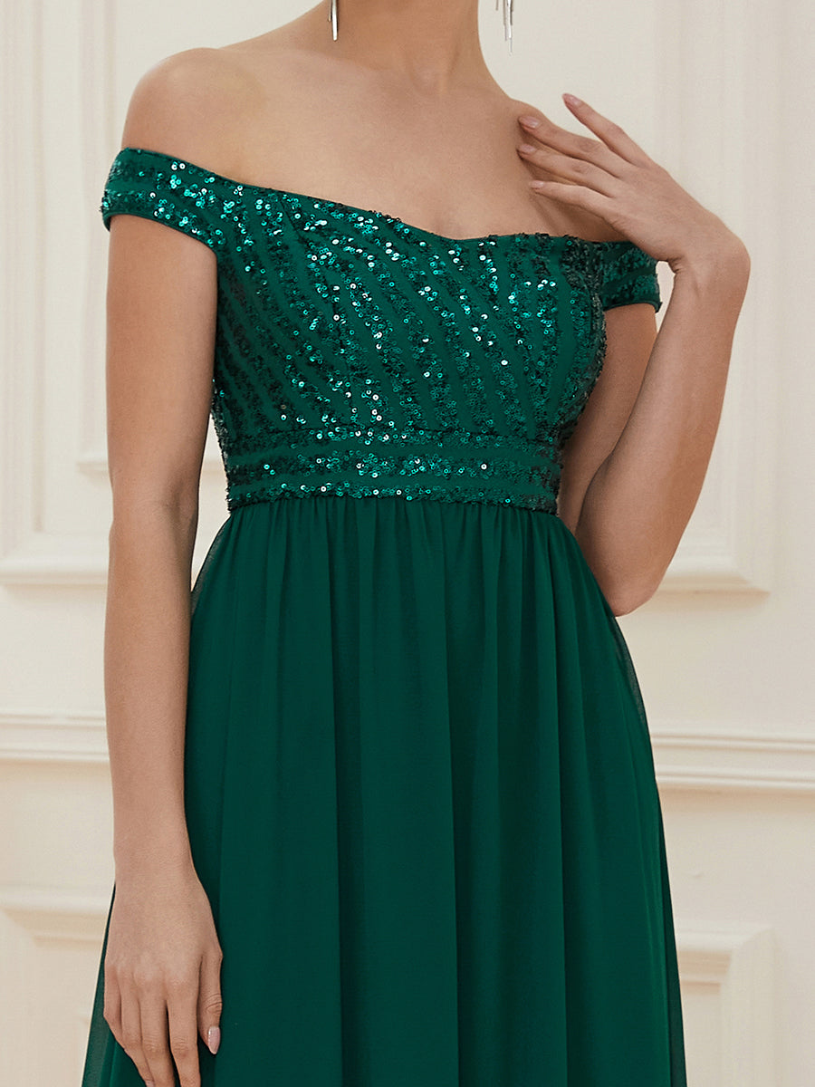 Color=Dark Green | Adorable Sweetheart Neckline A-line Wholesale Evening Dresses-Dark Green 5