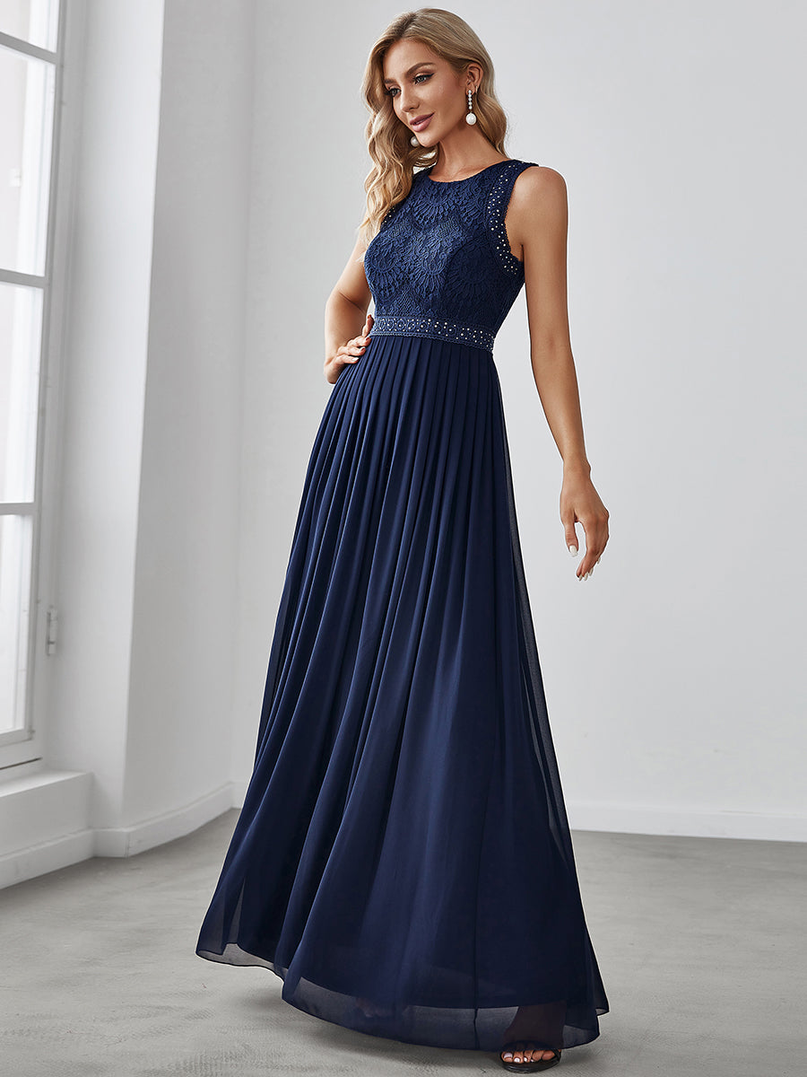 Round Neck Maxi Long Wholesale Party Dresses for Women